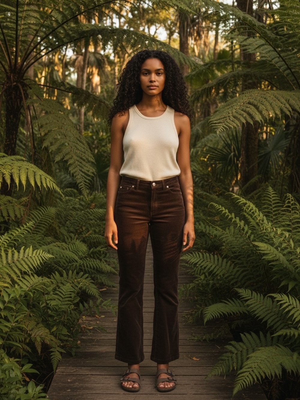 The Limited Dark Brown Corduroy Boot-Cut Pants
